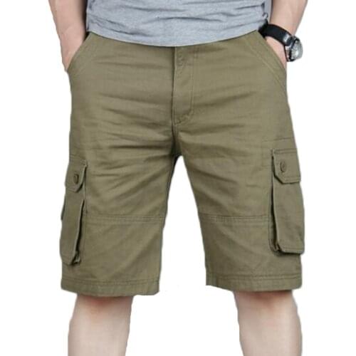 Shorts Men Summer Casual Pocket Cargo Shorts Hip Hop Men Joggers Overall Military Short Trousers Plus size 46 Sweatpants