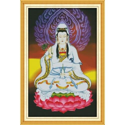 Kwan-yin cross stitch kit people 18ct 14ct 11ct count print canvas stitches embroidery DIY handmade needlework