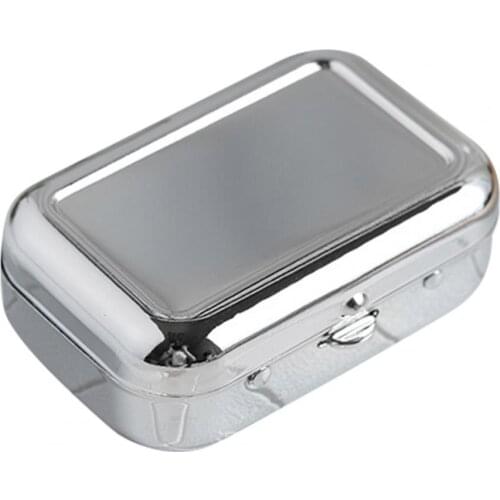 60% Hot Sale Ashtray with Lockable Lid Portable Metal Desktop Smoking Cigarettes Ash Case for Outdoor Metal Pocket Ashtray