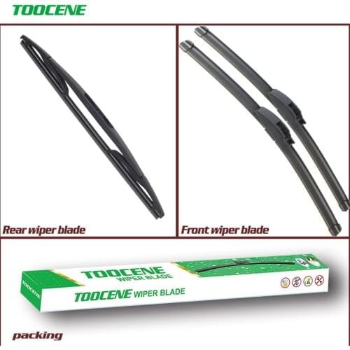 Front And Rear Wiper Blades For Skoda Fabia 2003-2007 High Quality Rubber Windscreen Car Accessories