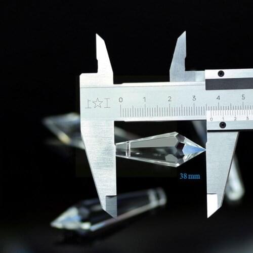 38/55/63/76mm Crystal Pointed Bead Pendant Outdoor Crystal Decration Accessories Occasions Garden Home Multiple Lighting In G7Y1