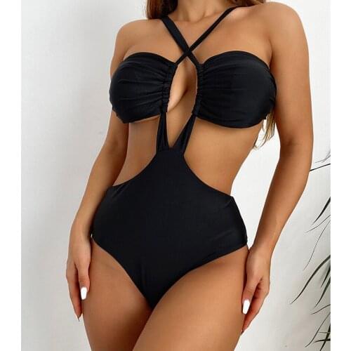 Sexy Swimwear Women 2021 One Piece Swimsuit Woman High Waist Bathing Suit Beachwear Swimming for Female One-piece Suit Monokini