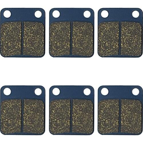For HYOSUNG TE 450 TE450 Quad Rapier 2006 2007 2008 2009 6pcs/set Motorcycle Brake Pads Front Rear Motorbike