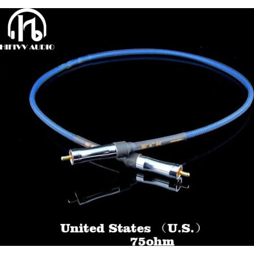 HI end cable audio line Digital Coaxial Cable DAC Signal Cable United States 75ohm