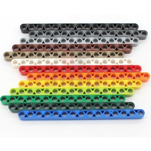 High-Tech Part 1x15 Thick Liftarm 32278 Race Off-Road Construction Vehicle Plane Model EV3 Set Bulk Accessory MOC Building Block