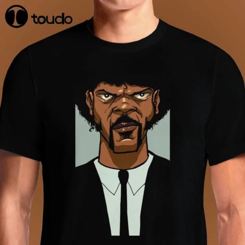 Jules Say What Again Pulp Fiction Samuel L. Jackson Funny Black T-Shirt