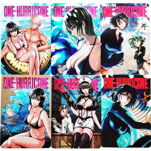 10pcs/set One Punch Man Fubuki Laser Carving Sexy Girls Hobby Collectibles Game Anime Collection Cards