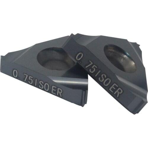 16ER 0.75ISO 10PCS External Indexable Tungsten Carbide Threading Lathe Inserts 16ER 0.75ISO LDA for SER Threaded Lathe Holder