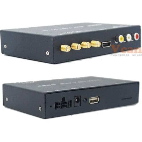 Car ISDB-T7800 four antenna four tuner set top box Mini bcas card for Japan digital diversity 160km automobile isdbt stb