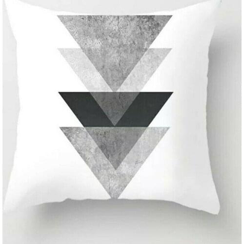 Geometric Cushion Cover black and white art throw pillow case