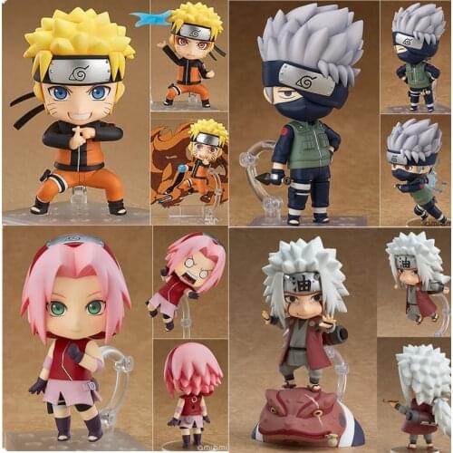 Naruto Shippuden Six Kinds of Naruto Sasuke Kakashi Uchiha Itachi PVC Action Figure Changing Face Figure 10 Cm Collectible Toy