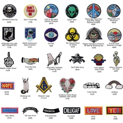 Embird patch Embroidered patches set retro Letters and Cute Animal ceo-friendly 3D patches tumblr iron on patch