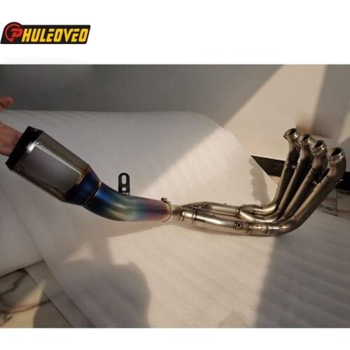 Titanium Alloy for BMW S1000RR 2010-2020 Exhaust Muffler Full System Header Tube Front Pipe for S1000RR Carbon Fiber Escape Moto