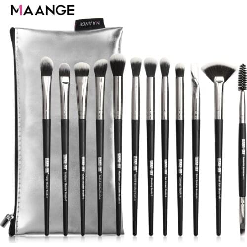 Makeup Brushes New 12pcs Eye Makeup Brushes Set With Cosmestic Bag Eyeshadow Blending Make Up Brush For Makeup Beauty Tools Kit