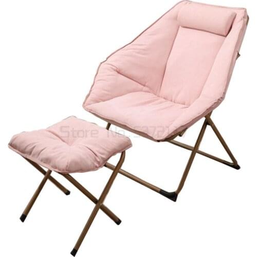 Creative lazy sofa simple bedroom small sofa single leisure family chair balcony folding recliner