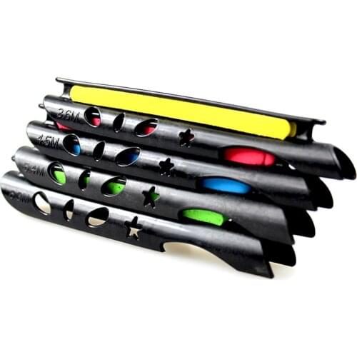 LEDIAO 5 Pcs/lot Plastic Fishing Coiling Card Hand Pole Plate Winding Wrapped Wire Board EVA Line Container Fishing Rod Clips