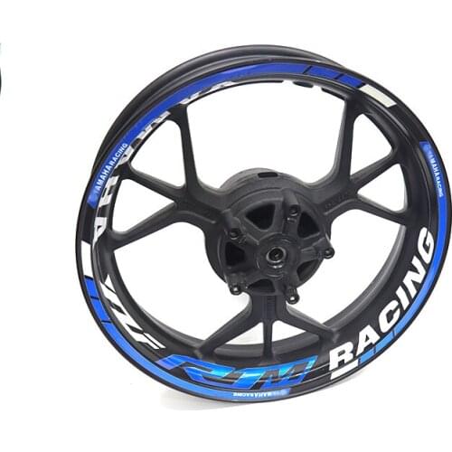 For Yamaha R1M motorcycle modified wheel hub sticker waterproof reflective wheel rim Decal color wheel edge strip