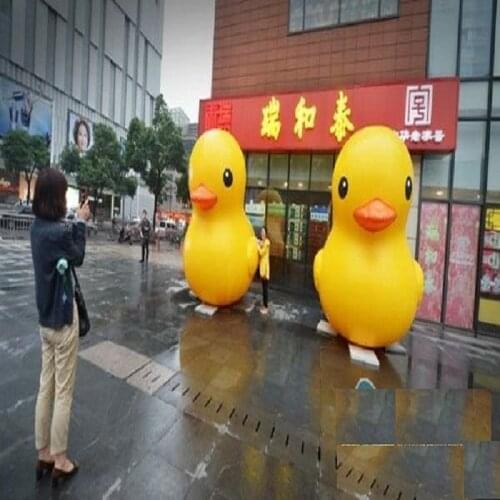 Inflatable yellow duck 2 M high rubber duck use for open business ,Commercial activity,exhibition ,Christmas, outdoor advertisin