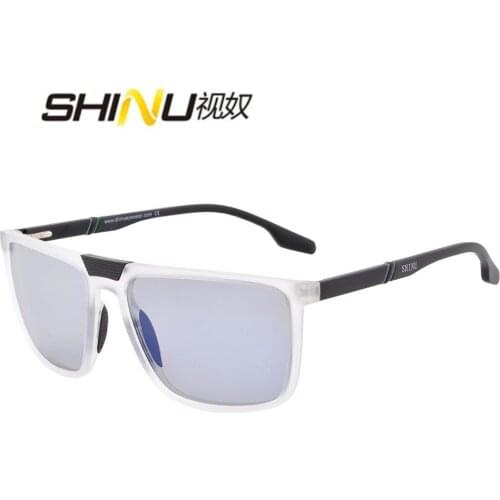 SHINU Brand Design Retro Polarized Sunglasses Men Driving Shades Male Vintage Square Sun Glasses For Men Oculos Eyeglasses S2003