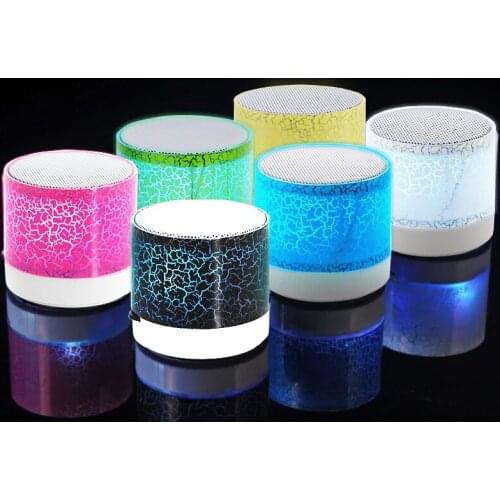 Mini LED Portable Wireless Speaker With TF Mic Bluetooth-compatible Music For Computer Mobile Phone