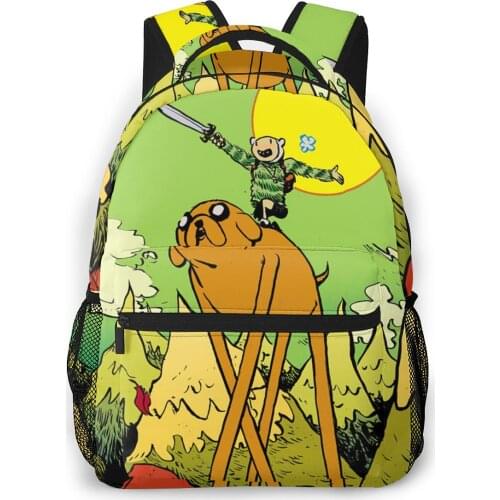 Adventure Time Backpack for Girls Boys Travel RucksackBackpacks for Teenage school bag