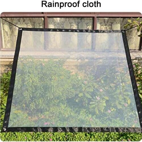 Waterproof Transparent Tarp With Perforations Canopy And Tarp Wear-resistant Weatherproof Tarp Foldable Including Rope