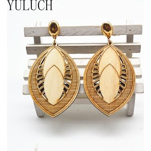 YULUCH Womans Earrings Handmade African National Style Alloy Ear Hook Solid Color New Design Fashion Lady Earring