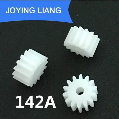 142A 0.5M GEARS 2mm Tight Hole Module 0.5 14 Teeth Plastic Gear Motor Parts DIY Toy Accessories