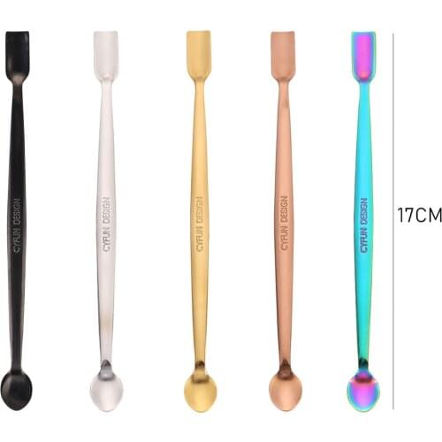 2pcs/set Craft Spoon Use With Glitter Embossing Powders Sequins Metal Cutting Dies Matching Clear Stamp Flowers Peach Cap Fish