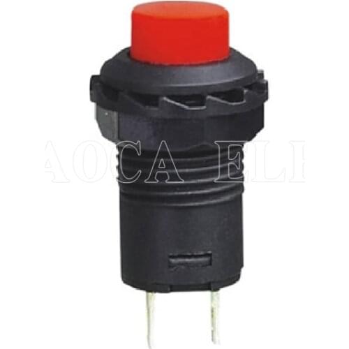 200PCS DS-227 12.5mm OFF-(ON) momentary round push switch button