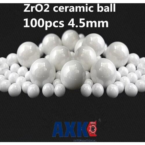 4.5MM ZRO2 BALLS AXK 100pcs 4.5mm Zro2 Ceramic Balls Zirconia Balls