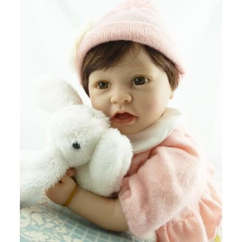 55cm Silicone Reborn Doll Lifelike Baby Newborn Baby-Reborn Dolls Christmas Birthday Gift Brinquedos for Kids