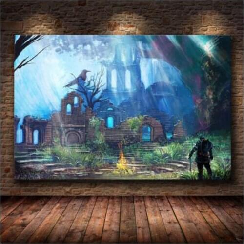 5D DIY Diamond Painting Full Square/Round Rhinestones Pictures Diamond Embroidery Mosaic Game Poster The Dark Souls 3 WG2684