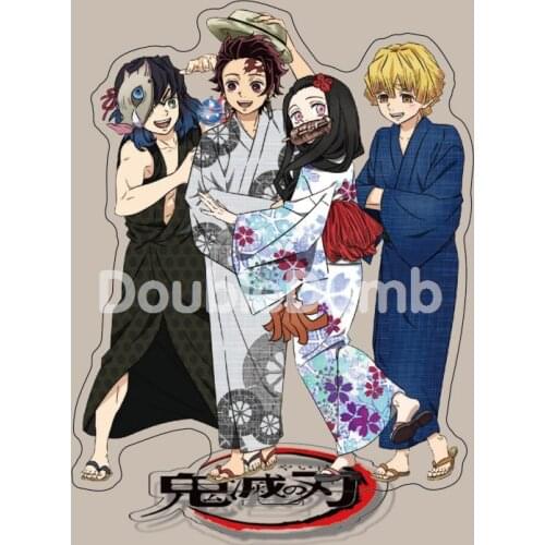Anime Demon Slayer Kamado Tanjirou Agatsuma Zenitsu Acrylic Figure Stand Display Model Plate Cosplay Desktop Decor Cartoon Gift