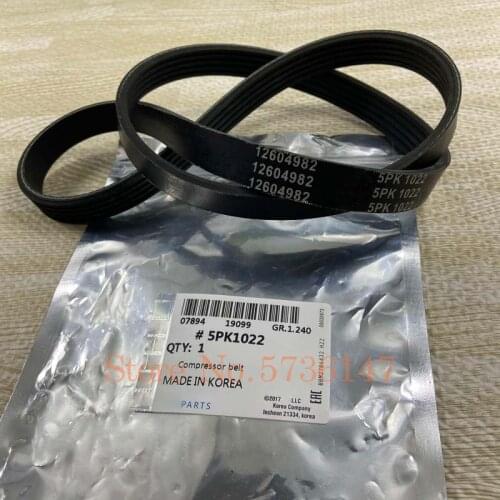 Auto Parts Serpentine Belt Engine Belt For GM Buick Lacrosse 2.4L OEM# 12604982 5PK1022