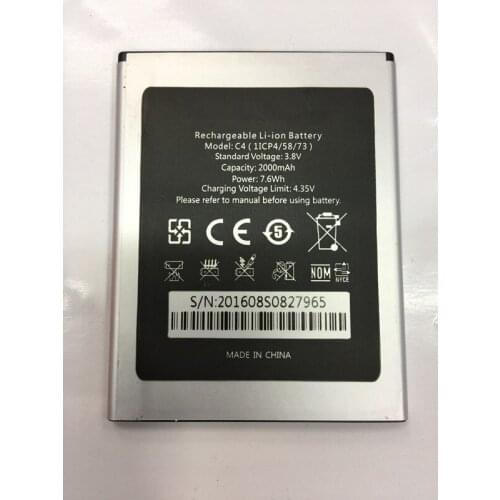Jinsuli battery For OUKITEL C4 battery 2000mAh Standby time is long 100% test normal shipment Long service life