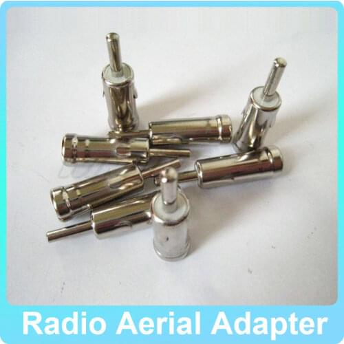 Free shipping! 10pcs Car Refitting Parts Car Radio Antenna Adapter 3.2 PIN to 2.3 socket copper and steel connector