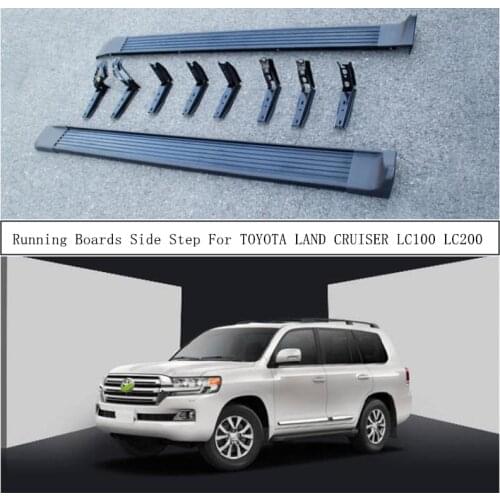 Running Boards Side Step Bar Pedals For TOYOTA LAND CRUISER LC100 1997-2007 LC200 2008-2021 High Quality Nerf Bars Accessories