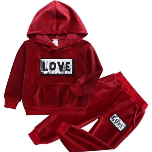 Children Clothing 2020 Autumn Winter Kid Girls Clothes Hooded +pant Costume Outfit Suit Kids Casual Tracksuit Girls Clothing Set
