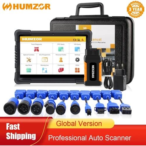 HUMZOR Truck Diagnostic Tool OBD2 Bluetooth Diesel Truck Scanner ND566 EOBD Full System DFP Diagnostic Tools Truck Code Reader