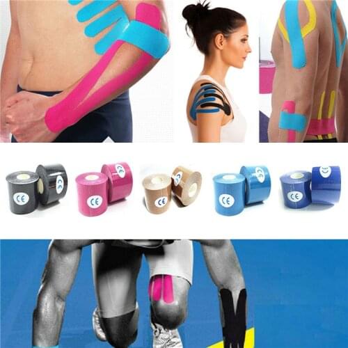 Kinesiology Tape Athletic Recovery Elastic Tape Muscle Pain Relief Knee Pads Fitness Bandage Sports Recovery Strapping