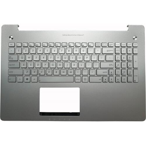 US Backlit Laptop Palmrest Keyboard for ASUS N550 n550J N550JA N550JV N550JX JK keyboard Top cover 13N0-P9A0251 90NB00K1-R31UI0