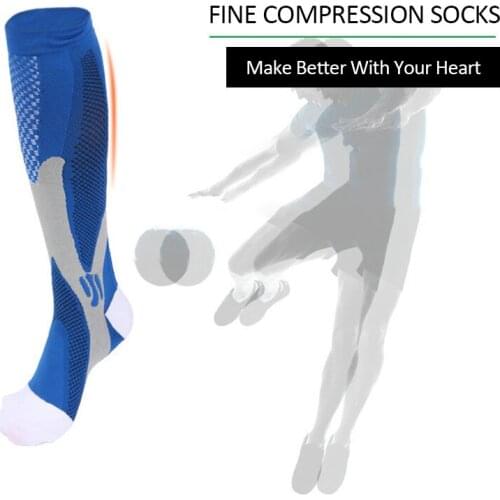 Compression Socks for Men Sports Socks for Marathon Bicycle Football, Varicose Veins Breathable and Comfortable Sports Socks