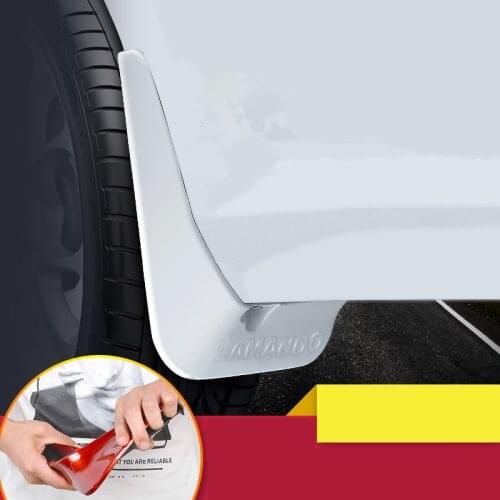 Paint fender mudguard exterior front and rear wheel soft plastic file mud tile car Accessories for Volkswagen lamando 2015-2018