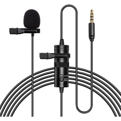 Lavalier Condenser Microphone Pickup Clear For SLR Camera Interview Recording Video Production Voice Conference