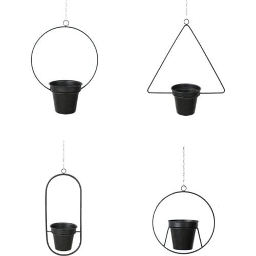 Metal Plant Hanger Chain Hanging Basket Flower Pot Plant Holder Garden Balcony