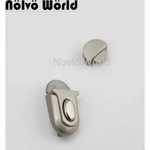Nolvo World 2-10 pieces 32*16mm Gold Pearl silver Bag lock metal Handbag lock press lock