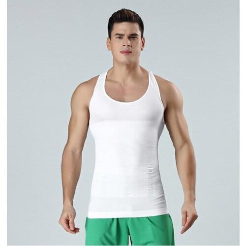 Mens Body Slim Tummy Shaper Belly Control Shapewear Modeling Underwear Waist Trainer Chest Corrective Posture Vest Corset Hot