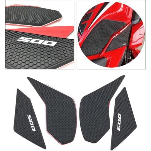 Set of 4 Pieces Tank Traction Pads Side Gas Knee Grips Stickers for Honda CBR500RR CB500R CB500F 2019-2021