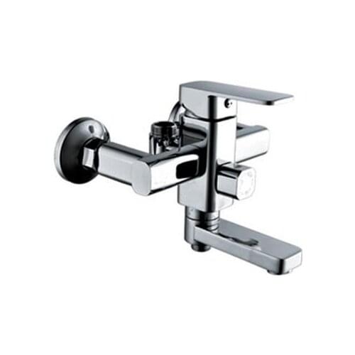 Wall mounted bathroom brass shower tap